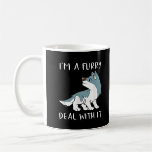 Caneca De Café Eu Sou Um Furries Lidar Com Isso Fandom Fofo De Fu