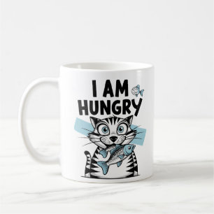 Caneca De Café Eu sou um gato com fome
