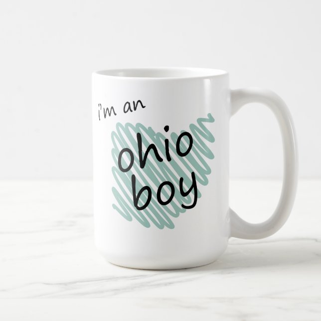Caneca De Café Eu sou um menino de Ohio (Direita)