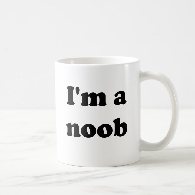 Caneca De Café Eu sou um noob (Direita)