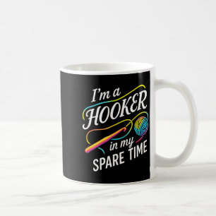 Caneca De Café Eu Sou Um Nos Meu Tempo Livre - Amantes de Crochê 