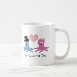 Caneca De Café Eu sou um otário para você! Octopi Cute