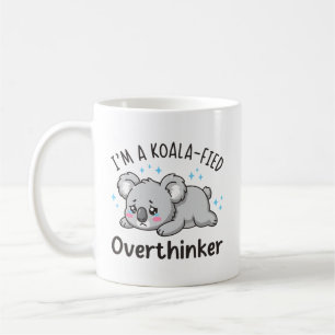 Caneca De Café Eu Sou Um Pensador Excessivo Koalificado - Koalinh