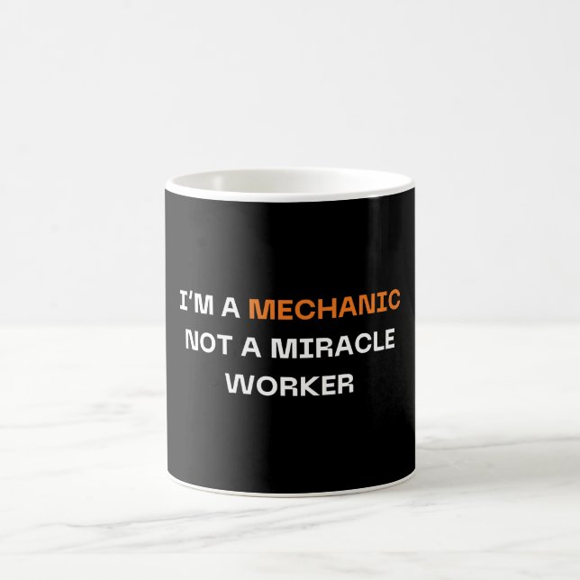 Caneca De Café Eu sou um presente mecânico | Citações Mecânicas E (Centro)