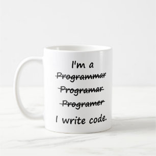 Caneca De Café Eu sou um programador que eu escrevo o Speller do