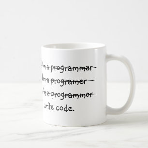 Caneca De Café Eu sou um programmar mim escrevo o código