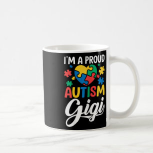 Caneca De Café Eu Sou Um Puzzle Gigi Adorando Autismo Cardíaco Se