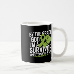 Caneca De Café Eu sou um sobrevivente Boxando a Luva Minoritária 