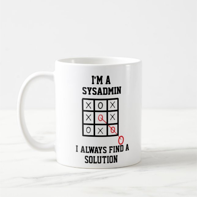 Caneca De Café Eu Sou Um Sysadmin Eu Sempre Encontro Um Grupo De  (Esquerda)