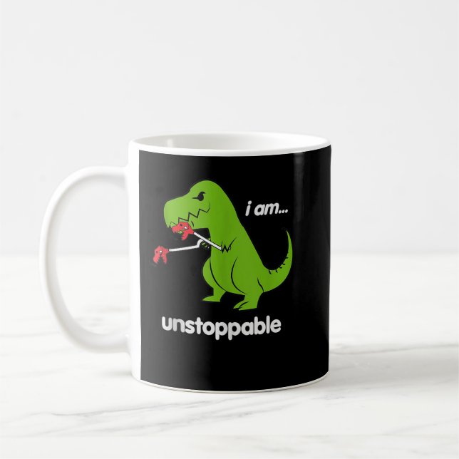 Caneca De Café Eu sou um T Rex Dinossaur Dino Legal Cute Hum (Esquerda)