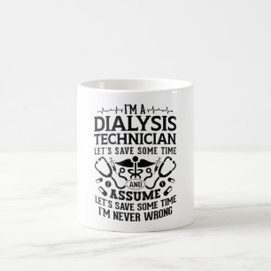 Caneca De Café Eu sou um técnico de diálise Nefrologia Tech Diáli