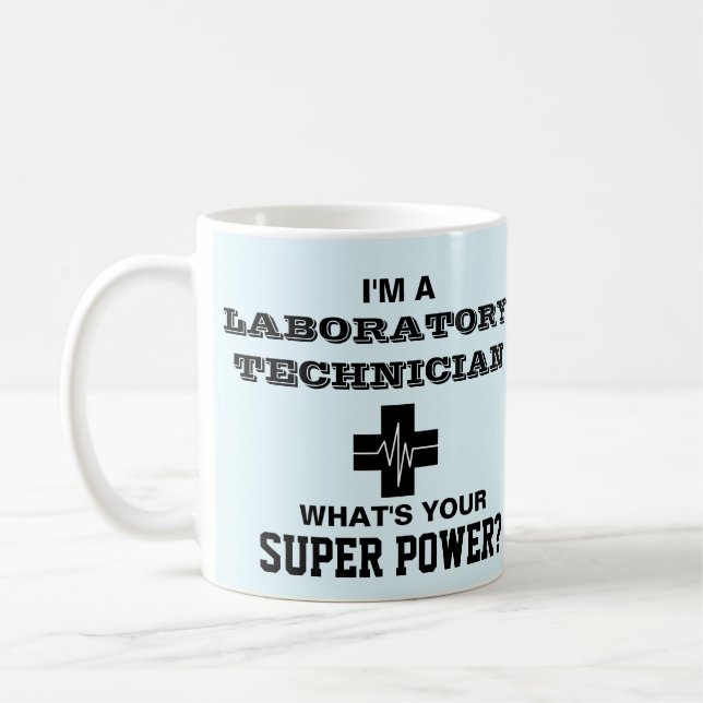 Caneca De Café Eu sou um técnico de laboratório (Esquerda)