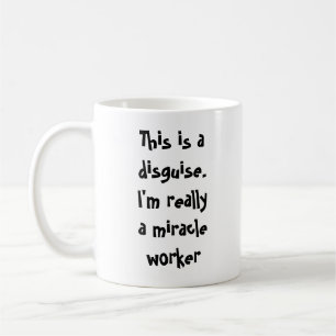 Caneca De Café Eu sou um trabalhador de milagre