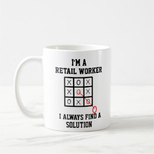 Caneca De Café Eu Sou Um Trabalhador De Varejo Eu Sempre Encontro