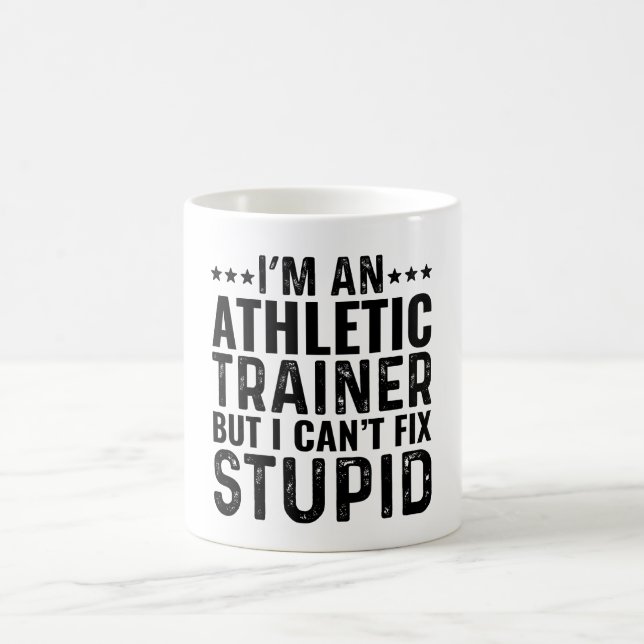 Caneca De Café Eu sou um treinador atlético, mas não consigo cons (Centro)