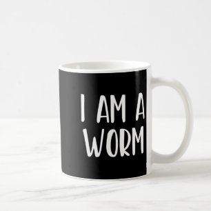 Caneca De Café Eu Sou Um Verme Fantasia Simples de Halloween Fáci