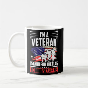 Caneca De Café Eu Sou Um Veterano Eu Defendo A Bandeira Nada Me A