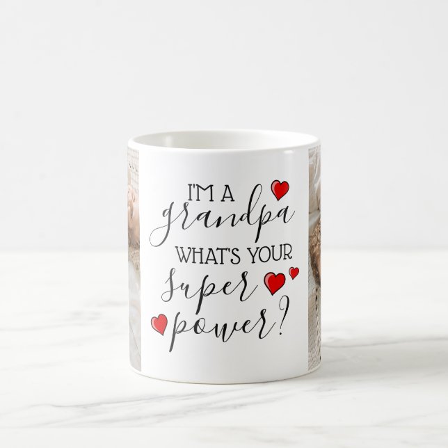 Caneca De Café Eu Sou Um Vô, Qual É Seu Superpoder? (Centro)
