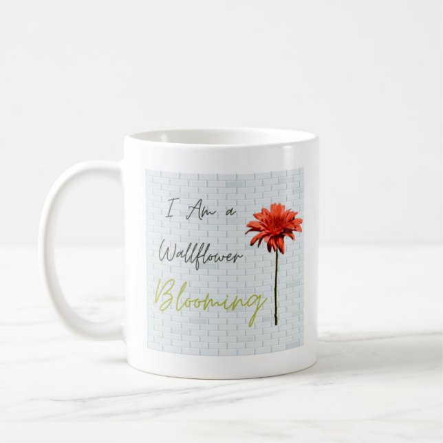 Caneca De Café Eu sou um Wallflower Blooming Coffee Mug (Esquerda)