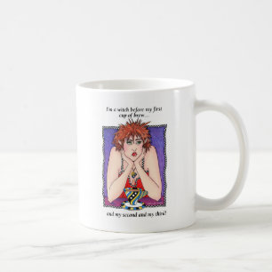 Caneca De Café Eu sou uma bruxa antes de meu primeiro copo da
