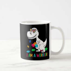 Caneca De Café Eu Sou Uma Família De Autismo De Guerreiro Dinossa