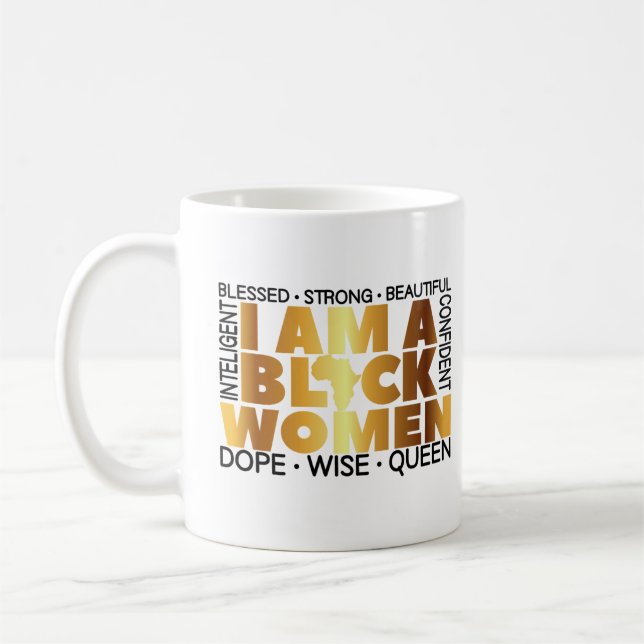 Caneca De Café Eu sou uma história negra (Esquerda)