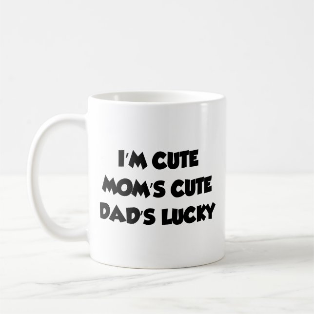 Caneca De Café Eu sou uma Mãe bonita, Pai de café. (Esquerda)