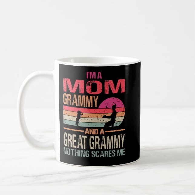 Caneca De Café Eu sou uma mãe Grammy e um Excelente não me assust (Esquerda)