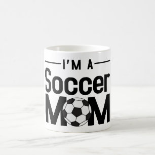 Caneca De Café Eu sou uma moça de futebol