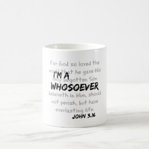 Caneca De Café Eu sou uma pessoa que fala de Christian Quote