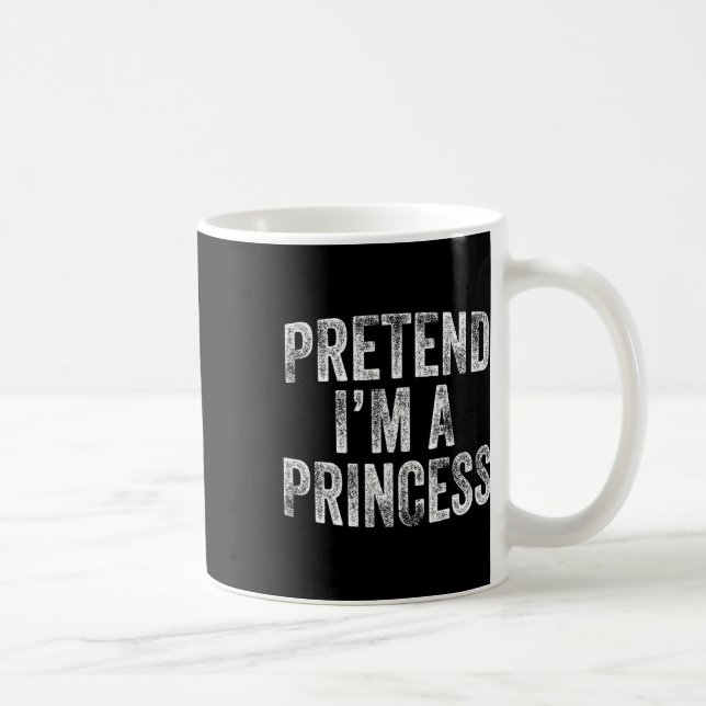 Caneca De Café Eu sou uma Princesa Festa de Dia das Bruxas Pregui (Direita)