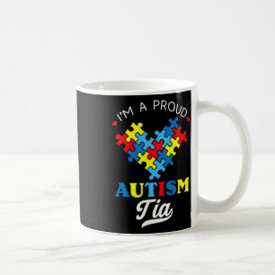 Caneca De Café Eu Sou Uma Tia Orgulhosa do Autismo Conscientizaçã