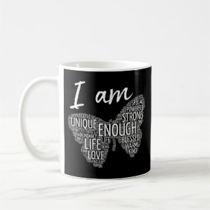 Caneca De Café Eu Sou Único Forte Lei da Atração Afirmação Positi