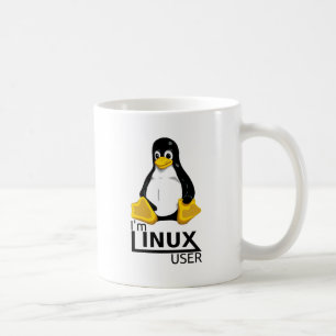Caneca De Café Eu sou usuário de Linux