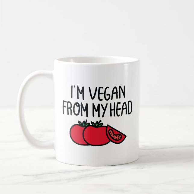Caneca De Café Eu sou Vegan (Esquerda)