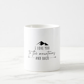 Caneca De Café Eu Te Amo Às Montanhas E De Volta