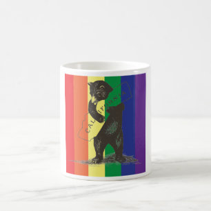 Caneca De Café Eu te amo Califórnia--Arco-íris