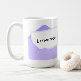 Caneca De Café Eu Te Amo Carta