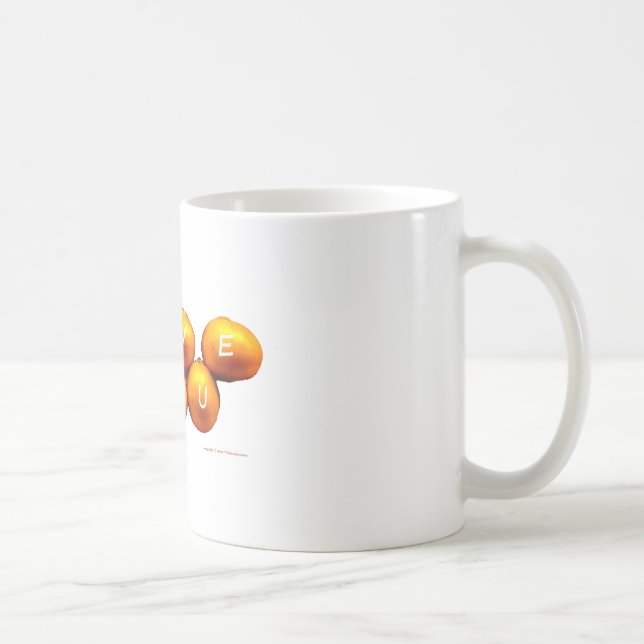 Caneca De Café Eu te amo cebolas (Direita)