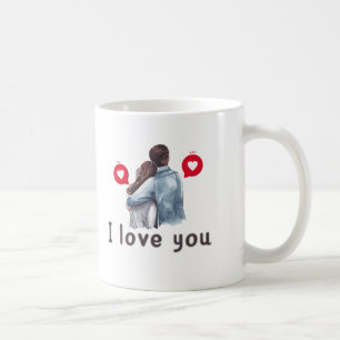 Caneca De Café Eu te amo designs de namorados