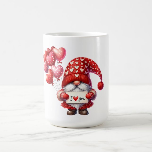 Caneca De Café Eu te amo Dia de os namorados Gnome (Centro)