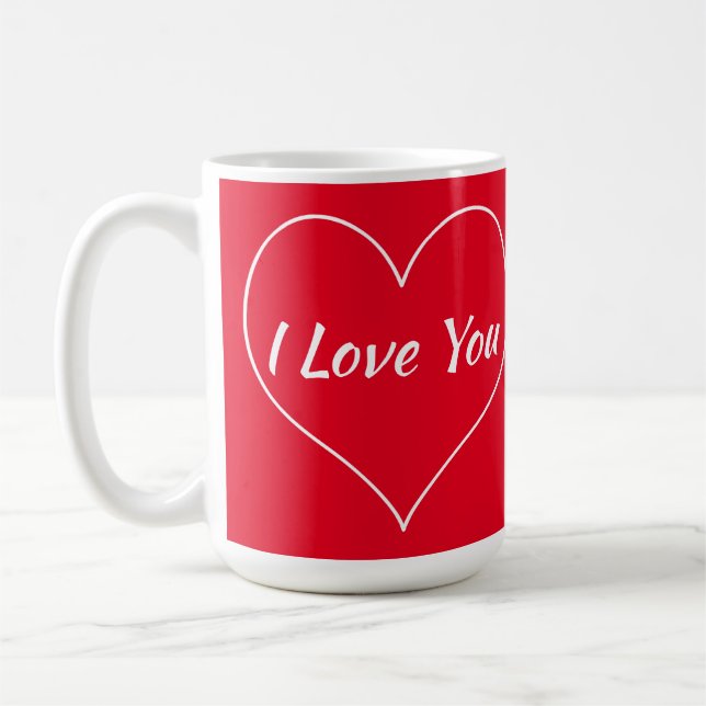 Caneca De Café Eu Te Amo, Eu Nos Amo (Esquerda)
