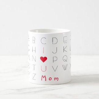 Caneca De Café Eu Te Amo Mãe Bonita Dia de as mães ABCD Aniversár