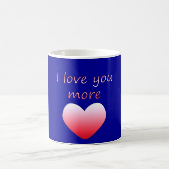 Caneca De Café Eu te amo mais (Centro)