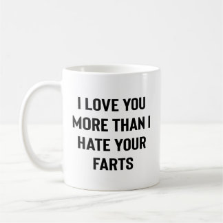 Caneca De Café Eu Te Amo Mais Do Que Odeio Seus Pum Pum Engraçado