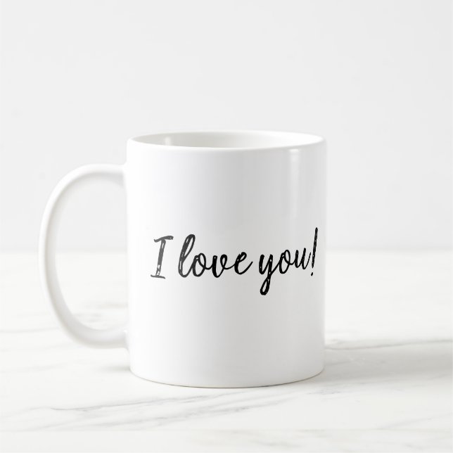 Caneca De Café Eu Te Amo Mug (Esquerda)