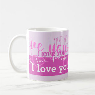 Caneca De Café Eu Te Amo 💜 Mug Roxo