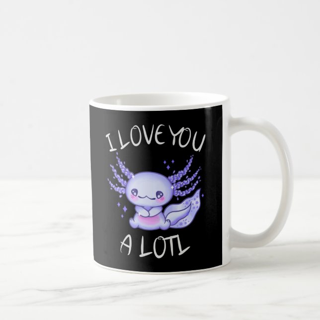 Caneca De Café Eu te amo muito Axolotl apaixonado por Coffee Mug (Direita)