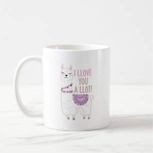 Caneca De Café Eu te amo muito - Engraçado Llama