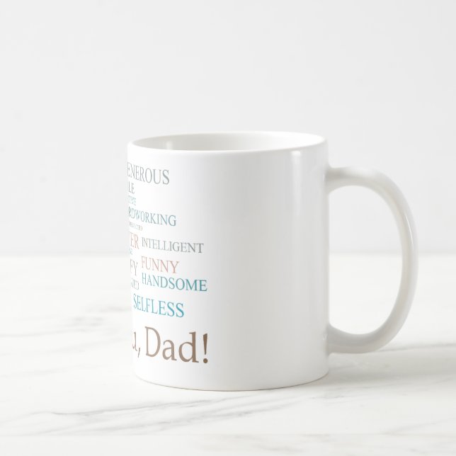 Caneca De Café Eu te amo, pai! (Direita)